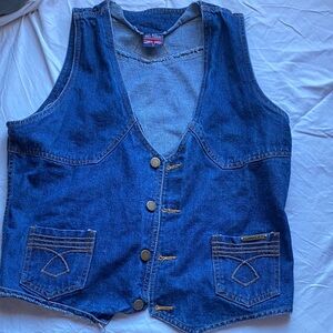 Vintage Britannia Blue Denim Vest